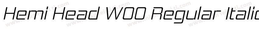 Hemi Head W00 Regular Italic字体转换